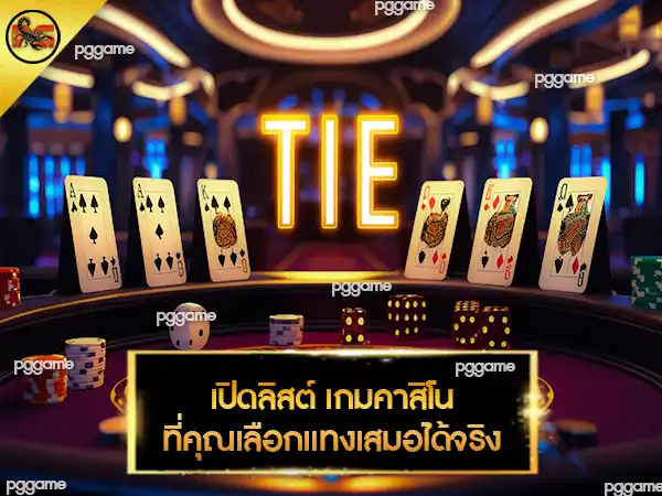 เกมคาสิโน อะไรบ้าง ที่มีแทงเสมอ